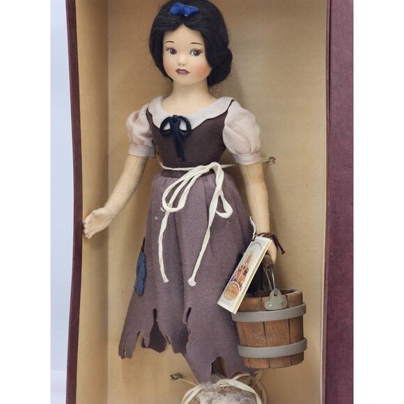 R John Wright Disney Snow White In Rags Princess 0296/1000 Felt Doll Vintage Box - Picture 14 of 16